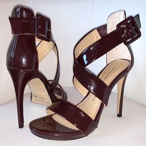 Chinese Laundry “BlackJack” 6.5 Syrah Strappy Stiletto Sandal EUC